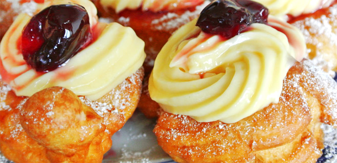 Naples Zeppole (Campania, Italy) - sweet Naples - dessert Naples ...