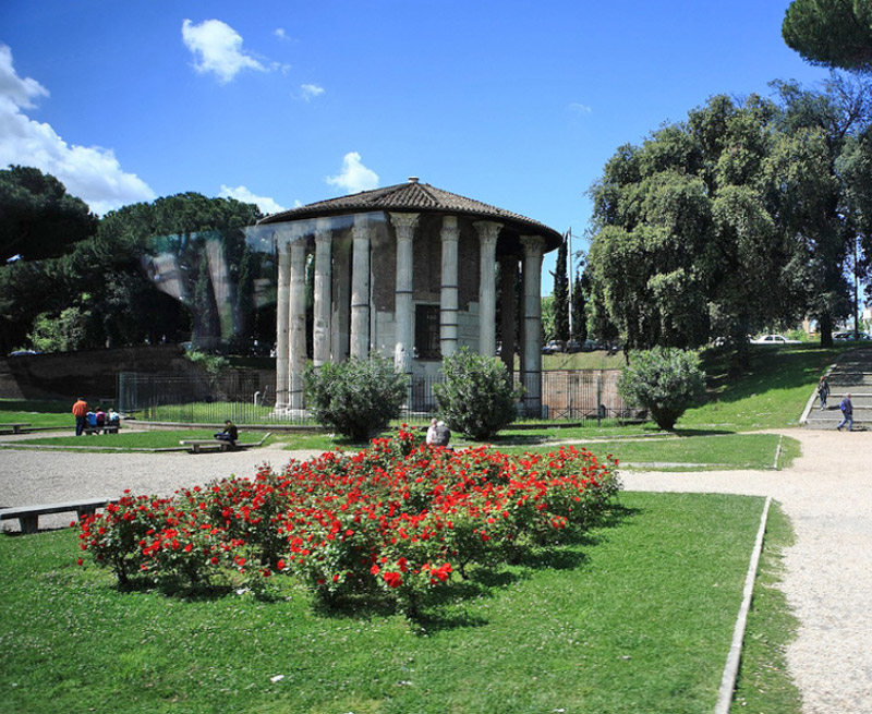 O templo de Hércules e do Templo de Portunus