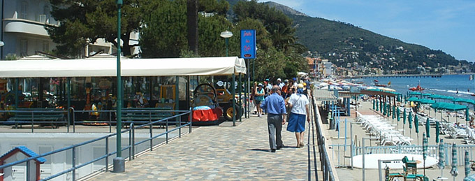 Die Strandpromenade