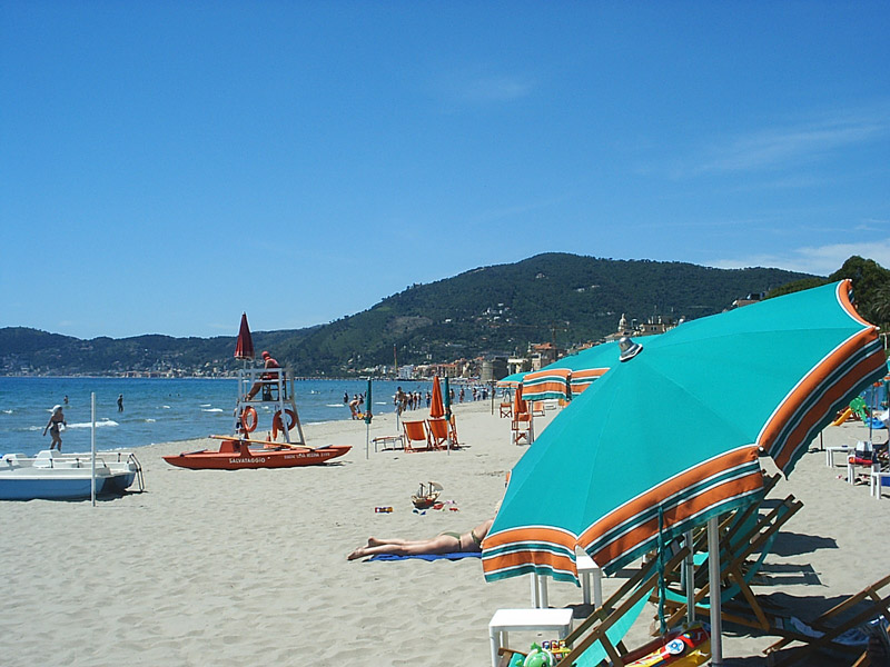 Alassio Sea and Beaches  Liguria  Italy  san remo beach Alassio