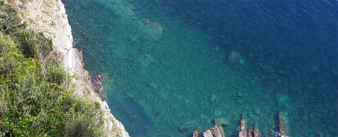 La mer des Cinque Terre