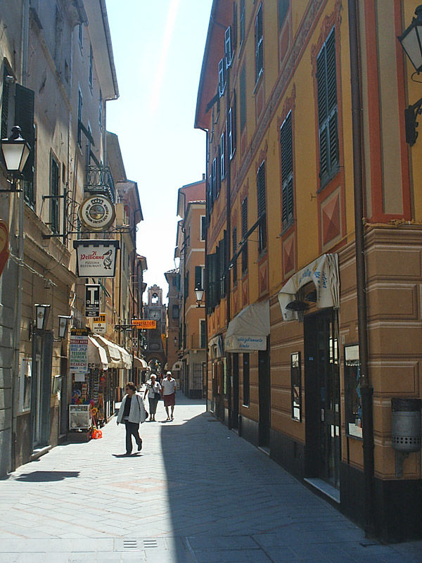 Walk around the old town of Loano