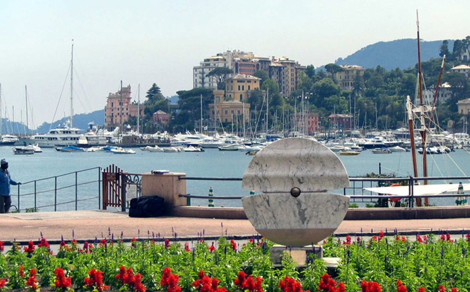 Die Yachthafen von Rapallo