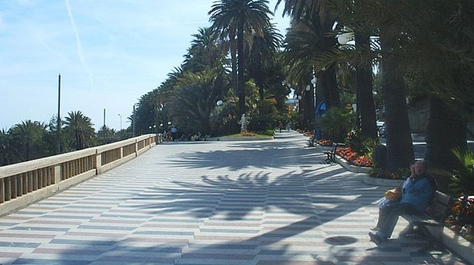 Die Promenade von Sanremo