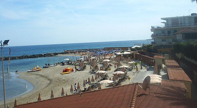 The beaches of Sanremo