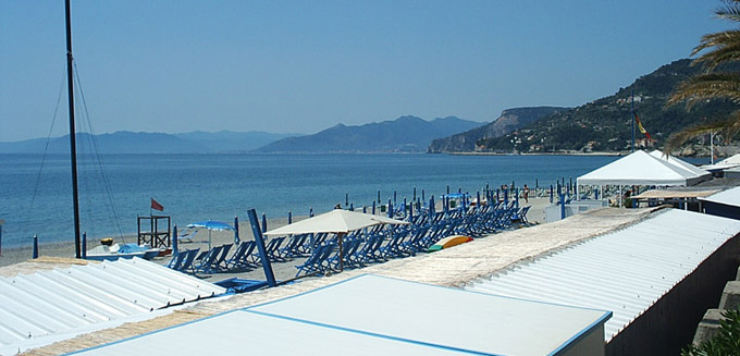 The beaches of Varigotti