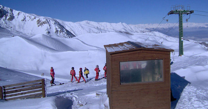 Les pistes de ski du Mondolè