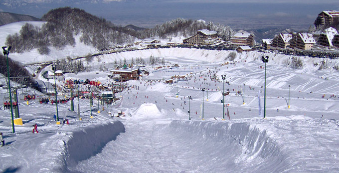 Der Snowpark von Prato Nevoso