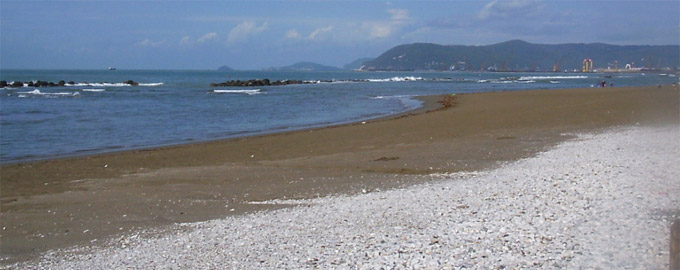 O mar e as praias