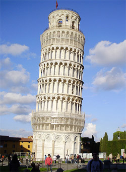 A torre de Pisa