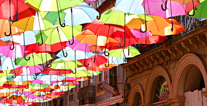 Umbrellas in Agueda